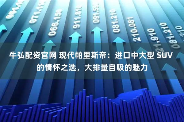 牛弘配资官网 现代帕里斯帝：进口中大型 SUV 的情怀之选，大排量自吸的魅力